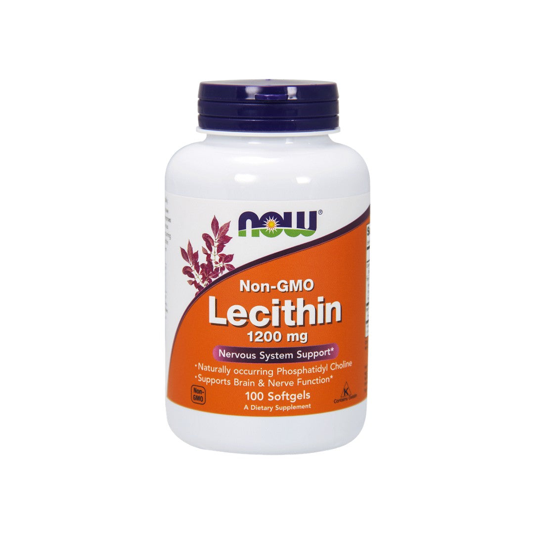 Lecitina 1200 mg 100 cápsulas de gelatina mole - frente