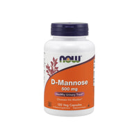 Miniatura de Now Foods D-Mannose 500 mg 120 cápsulas vegetais.