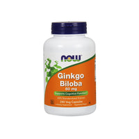 Miniatura de Now Foods Extrato de Ginkgo Biloba 24% 60 mg 240 cápsulas vegetais.