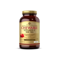 Thumbnail for Solgar Vitamin C 500 mg chewable tablets cran raspberry flavor for boosting the immune system.