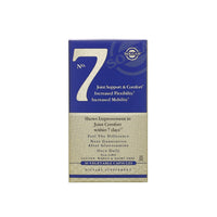 Miniatura de Uma caixa azul com o número 7, que apresenta No. 7 Joint Support & Comfort 30 cápsulas vegetais e Solgar's flexibility and joint comfort.
