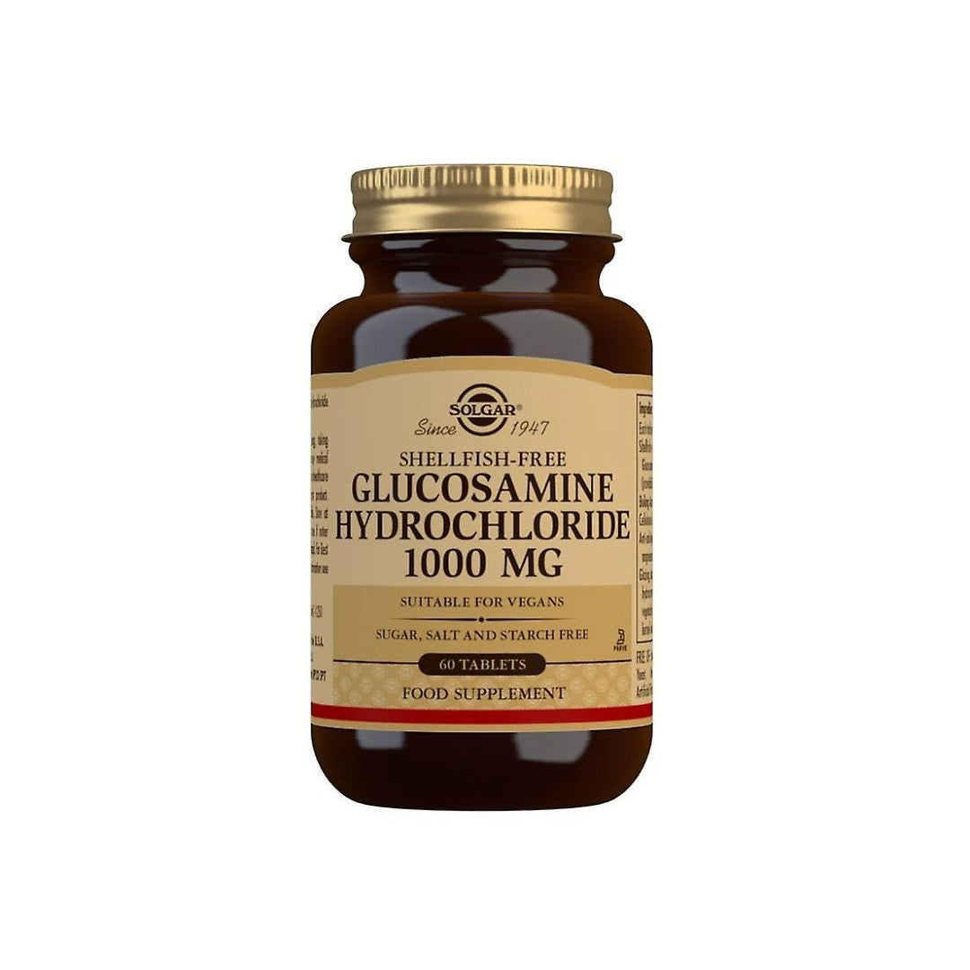 Solgar Cloridrato de glucosamina 1000 mg 60 comprimidos.