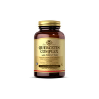 Miniatura de Solgar's Quercetin Complex com Ester-C Plus - 50 cápsulas vegetais. Este suplemento alimentar apoia a saúde imunitária e contém vitamina C.