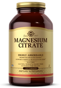 Miniatura de um frasco de Solgar Magnesium Citrate 420 mg 120 tabs.