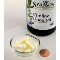 Miniatura de Swanson Choline - 250 mg & Inositol - 250 mg capsules.