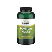 Miniatura de Um frasco de Swanson Psyllium Husks - 610 mg 300 capsules, uma fonte natural de fibra solúvel para melhorar os níveis de colesterol e aliviar a obstipação.