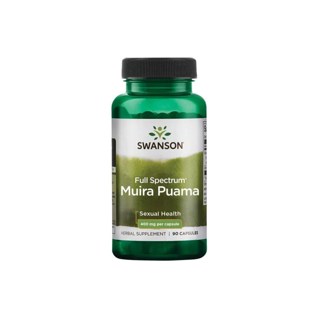 Swanson Full Spectrum Muira Puama - 400 mg 90 cápsulas.