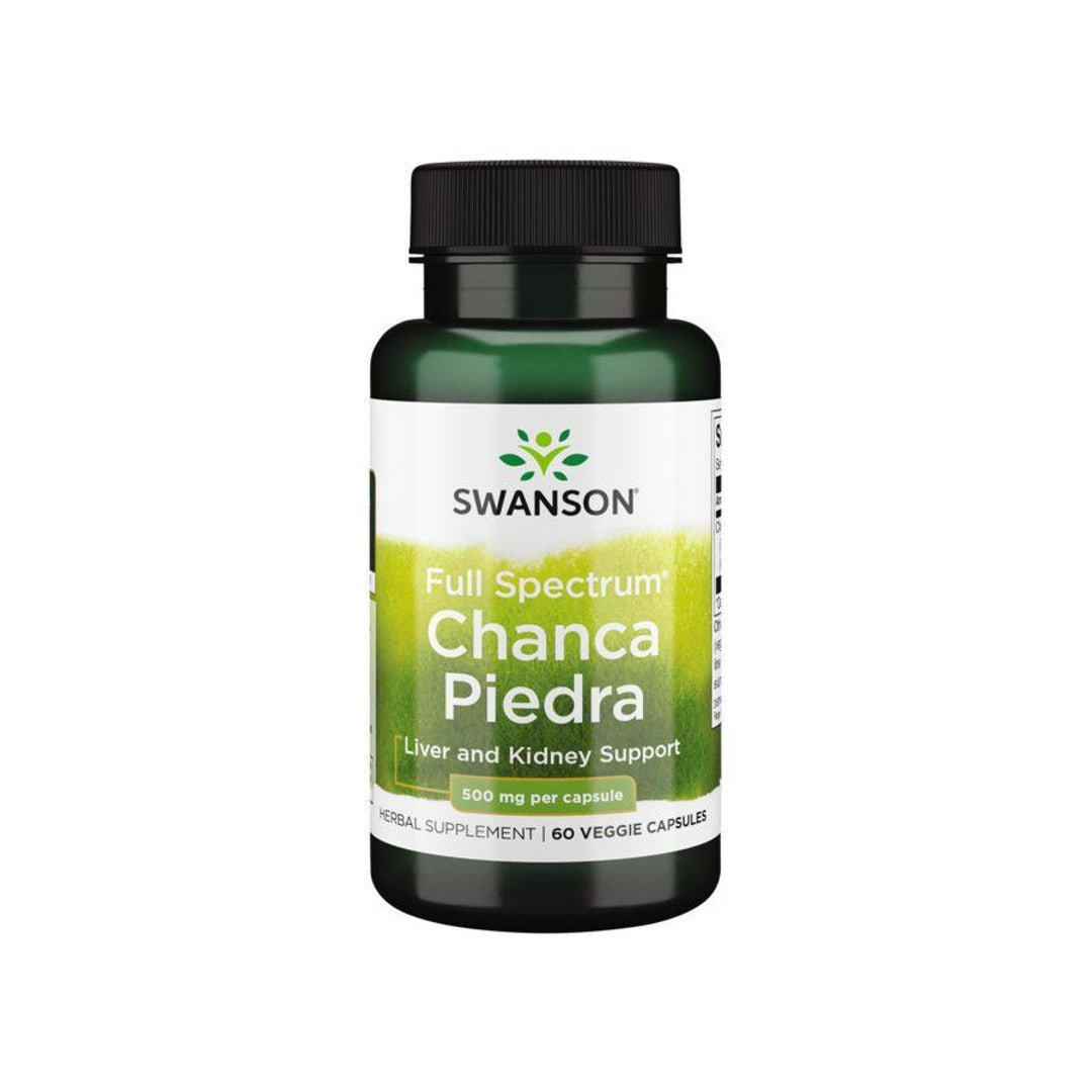 Swanson Chanca Piedra - 500 mg 60 cápsulas vegetais.