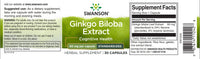 Miniatura do rótulo de Swanson Extrato de Ginkgo Biloba 24% - 60 mg 30 cápsulas.