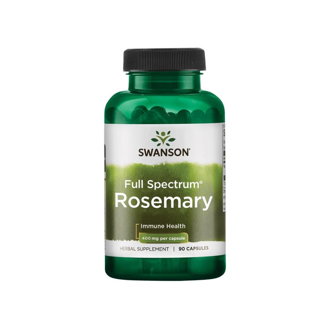 Swanson Alecrim - 400 mg 90 cápsulas ajuda a combater os radicais livres graças às suas propriedades antioxidantes.