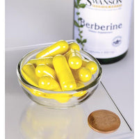 Miniatura de Suplemento alimentar: Swanson Berberina - 400 mg 60 cápsulas.
