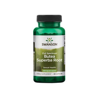 Miniatura de um frasco de suplemento alimentar - 400 mg 60 cápsulas de raiz de Butea Superba de Swanson.