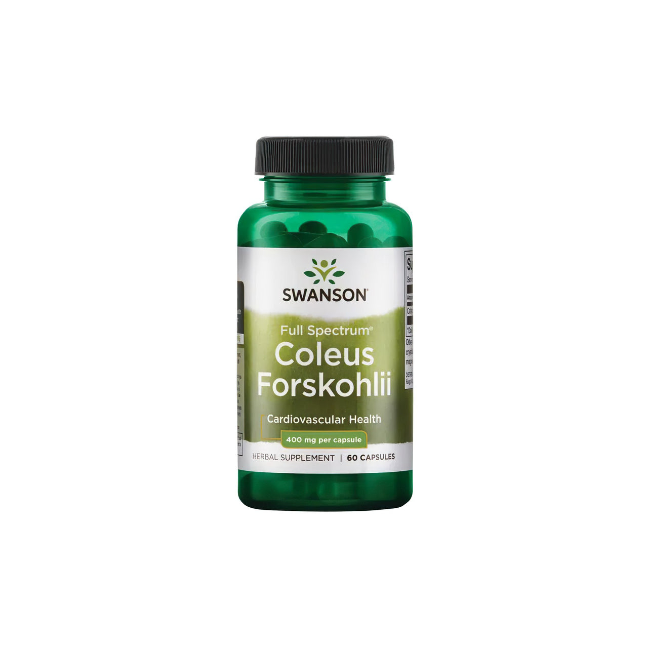 Swanson Coleus Forskohlii - 400 mg 60 cápsulas.