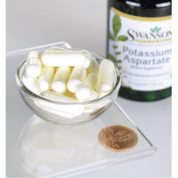 Miniatura de Swanson's Potassium Aspartate - 99 mg 90 capsules suplemento alimentar cápsulas.