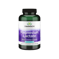 Miniatura de um frasco de Swanson Magnesium Lactate - 84 mg 120 capsules.