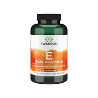 Miniatura de Um frasco de Swanson Vitamin E - 400 IU 250 softgel Mixed Tocopherols, que fornece apoio antioxidante para a saúde cardiovascular.