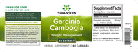 Miniatura de Swanson Garcinia Cambogia 5:1 Extract - 60 cápsulas de suplemento de emagrecimento.