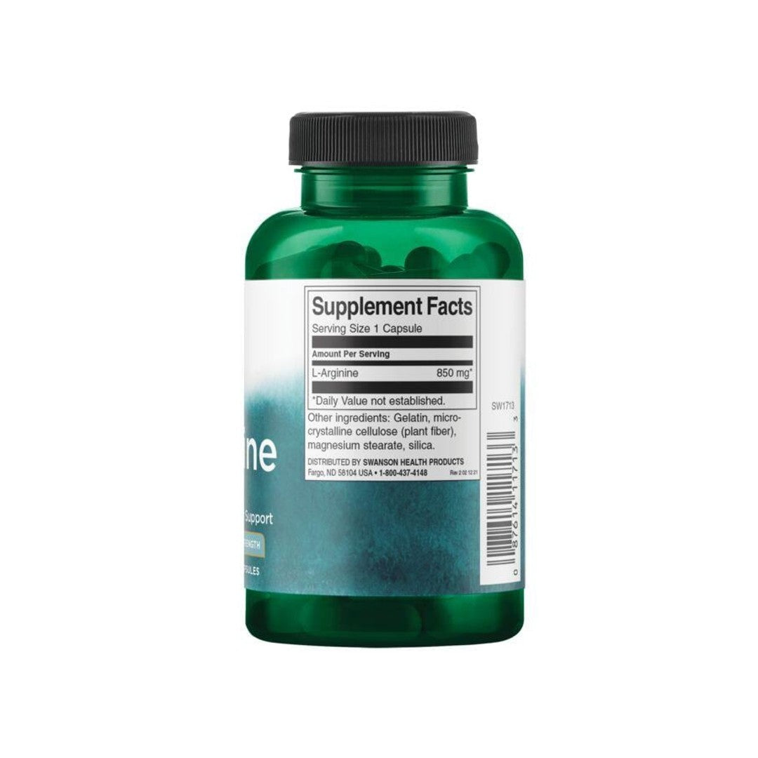 L-Arginine - 850 mg 90 cápsulas - Informação suplementar