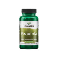 Miniatura de Um frasco de Swanson Graviola - 530 mg 60 cápsulas.