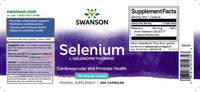 Miniatura de Swanson's Selenium - 100 mcg 200 capsules O frasco de L-Selenometionina é um produto de apoio antioxidante de alta qualidade. Promove a saúde cardiovascular e proporciona excelentes benefícios para a saúde da próstata.