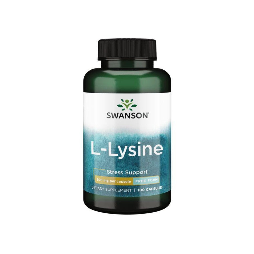 L-Lysine - 500 mg 100 cápsulas - frente