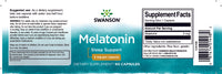 Miniatura de Um frasco de Swanson Melatonin - 3 mg 60 capsules for sleep support.