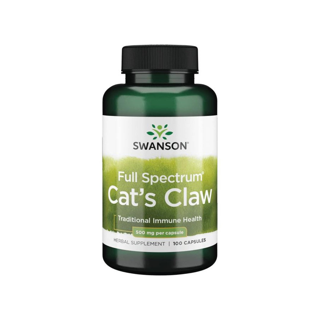 Swanson Cats Claw - 500 mg 100 cápsulas.