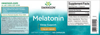 Miniatura do rótulo de Swanson Melatonin - 1 mg 120 capsules.