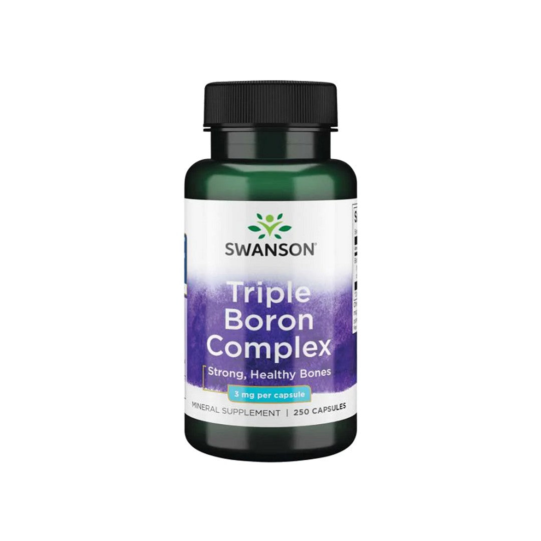 Swanson Boron Triple Complex - 3 mg suplemento alimentar - 250 cápsulas.