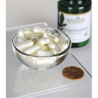Miniatura de Uma taça de Swanson high potency pregnenolone - 10 mg 90 capsules ao lado de um frasco de ginkgo biloba.