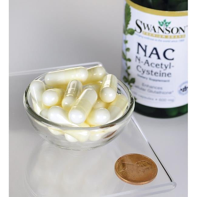 N-Acetilcisteína - 600 mg 100 cápsulas - tamanho comprimido