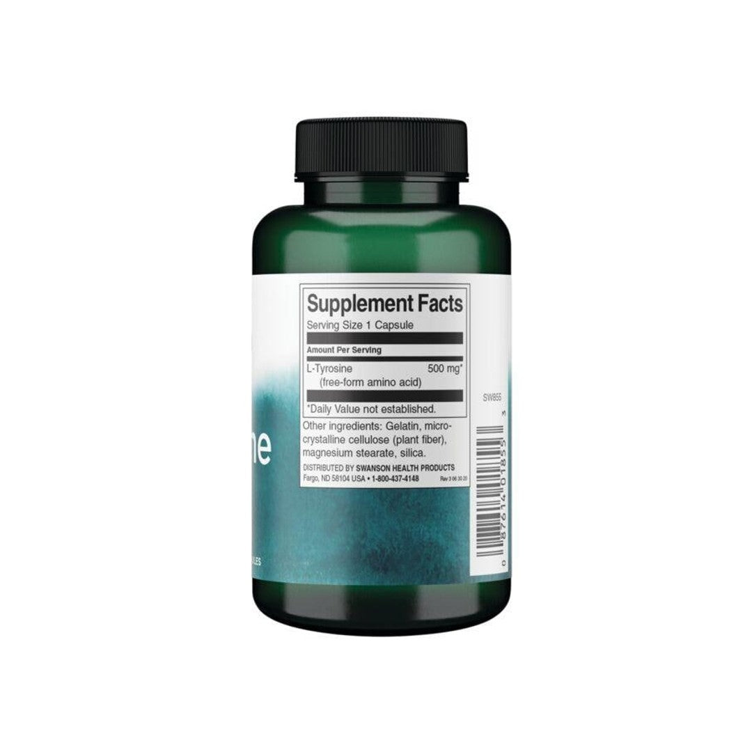 L-Tyrosine - 500 mg 100 capsules - Informação suplementar