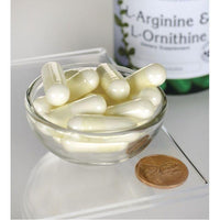 Miniatura de L-Arginina - 500 mg e L-Ornitina - 250 mg 100 cápsulas - tamanho comprimido