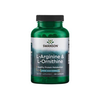 Miniatura de L-Arginina - 500 mg e L-Ornitina - 250 mg 100 cápsulas - frente