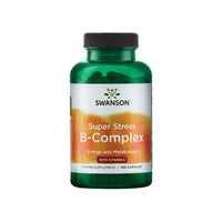 Thumbnail para Um frasco de Swanson B-Complex com Vitamina C - 500 mg 100 cápsulas super stress b complex.