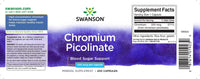 Miniatura de um frasco de Swanson Chromium Picolinate - 200 mcg 200 capsules.