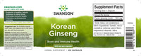 Miniatura de Ginseng coreano - 500 mg 100 cápsulas - rótulo