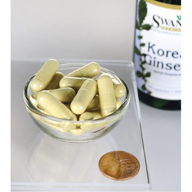 Ginseng coreano - 500 mg 100 cápsulas - tamanho comprimido