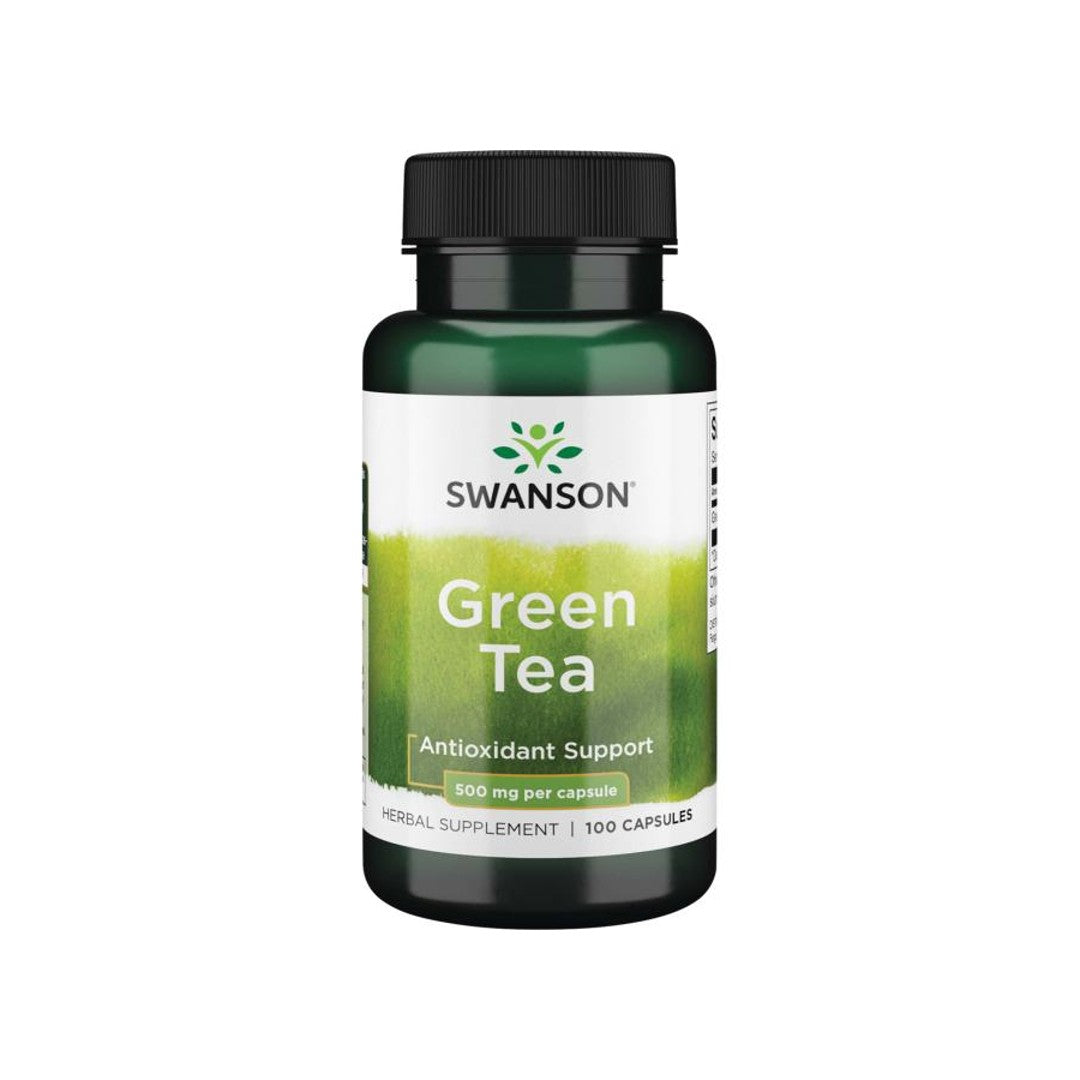 Swanson Chá verde - 500 mg 100 cápsulas.