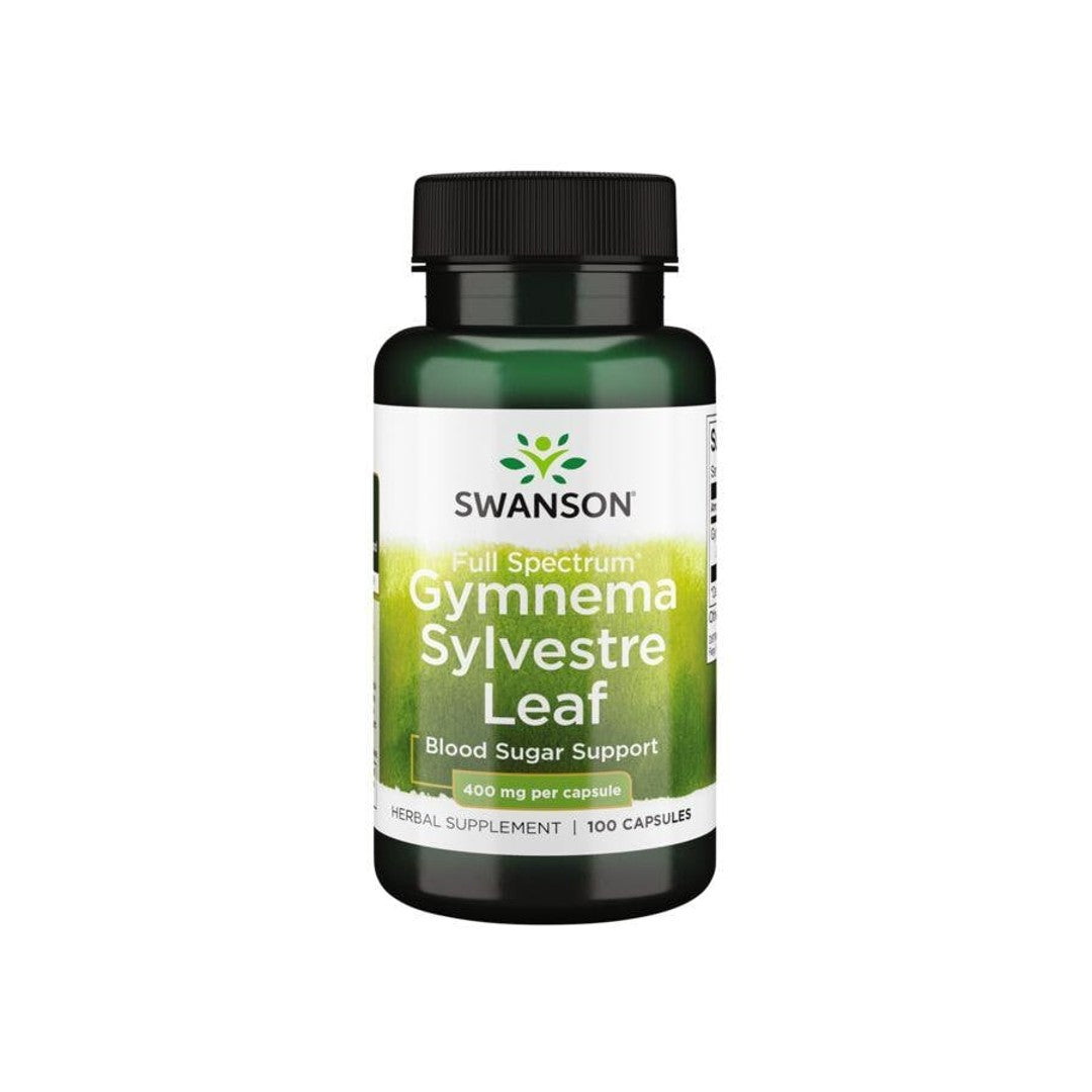 Swanson Folha de Gymnema Sylvestre - 400 mg 100 cápsulas.