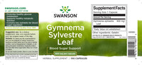 Miniatura de Swanson Gymnema Sylvestre Leaf - 400 mg 100 capsules supplement.
