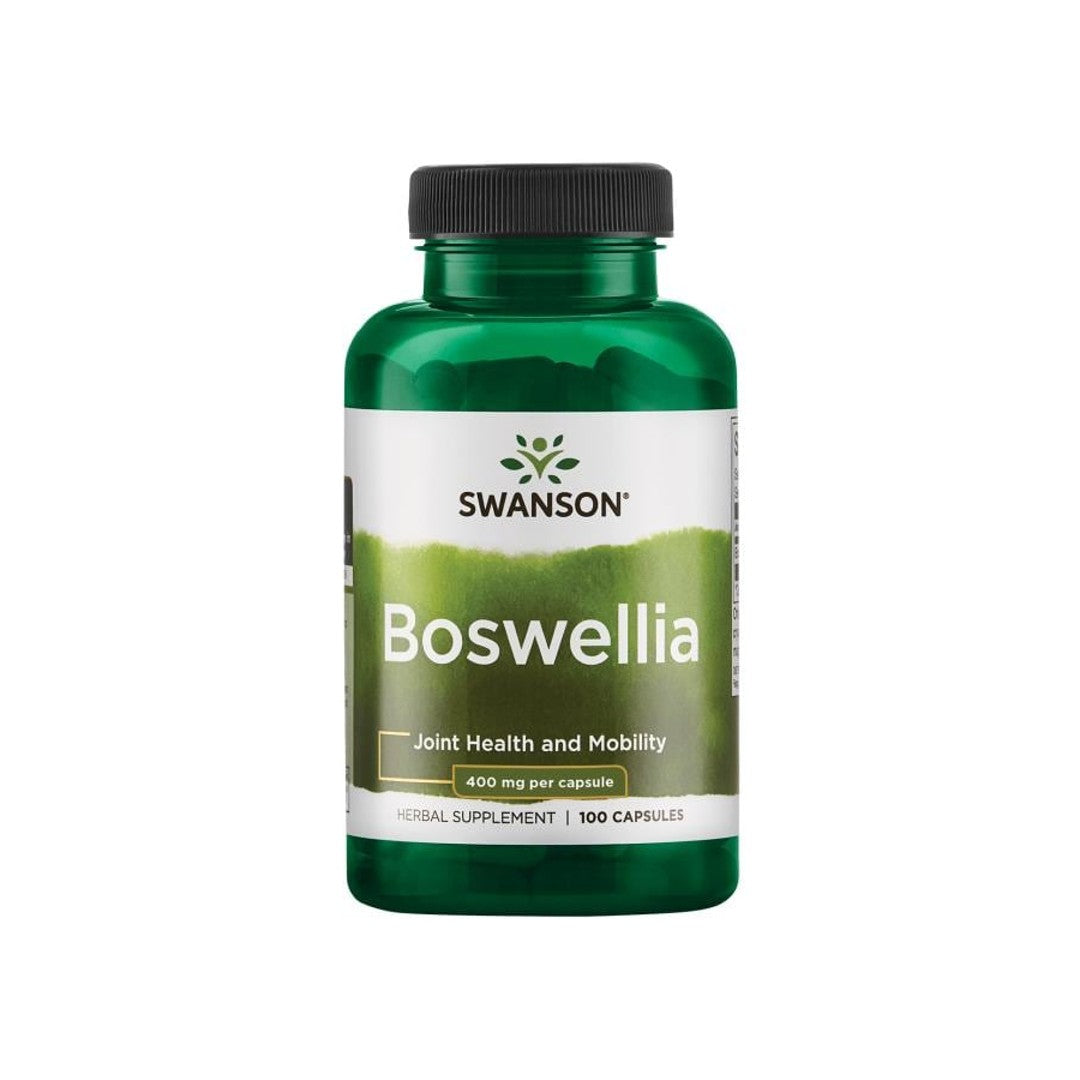 Swanson Boswellia - 400 mg 100 cápsulas é um suplemento alimentar.