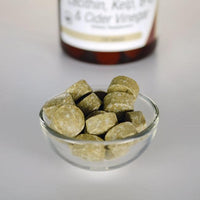 Miniatura de Lecitina, algas, B6 e vinagre de sidra - 120 comprimidos - tamanho de comprimido