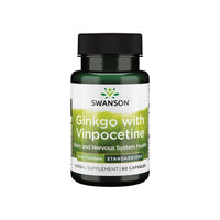 Miniatura de Swanson Ginkgo com Vinpocetina - 60 cápsulas