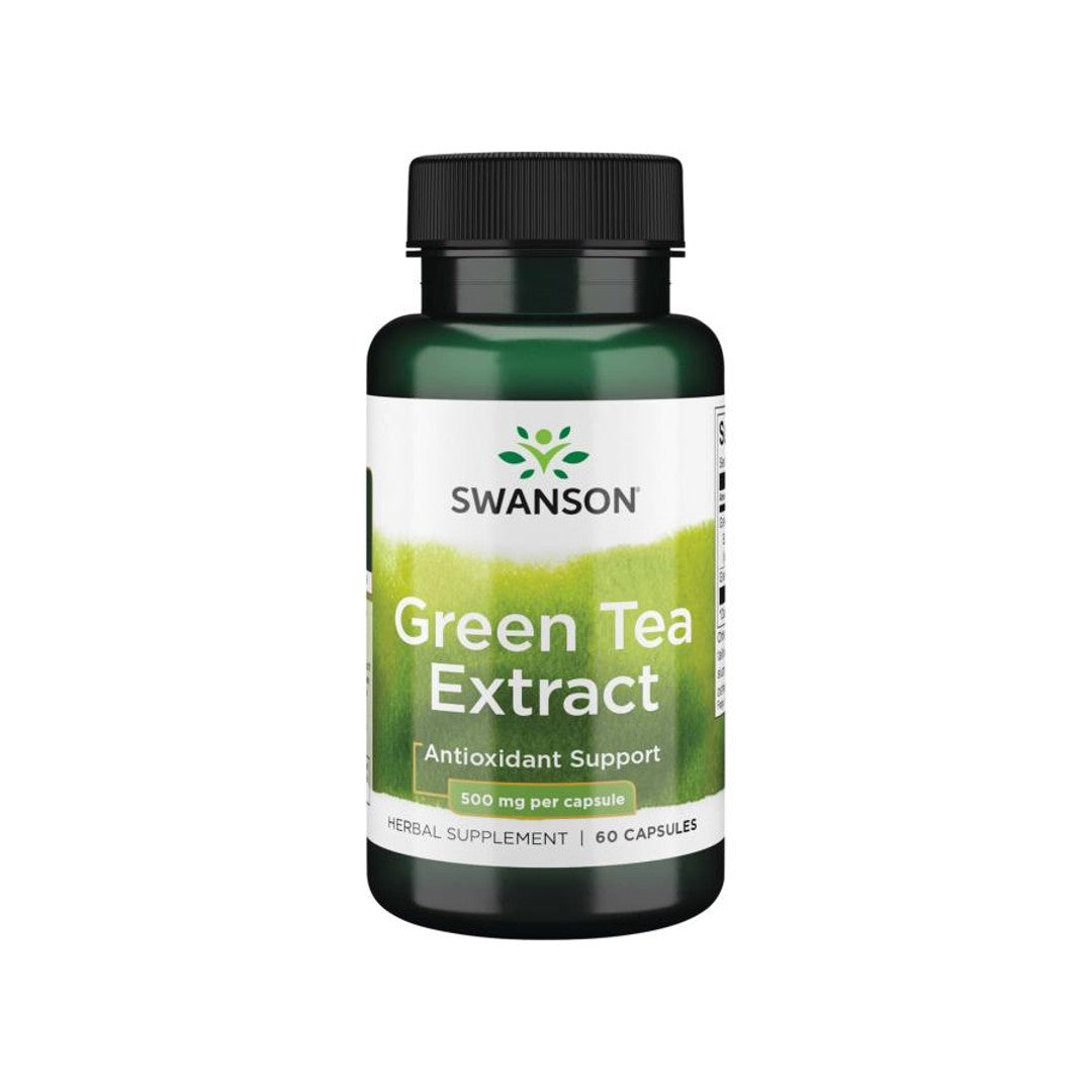 Swanson Extrato de chá verde - 500 mg 60 cápsulas.