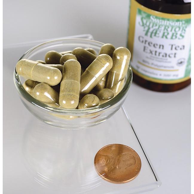 Swansons Green Tea Extract - 500 mg 60 capsules junto a um cêntimo.
