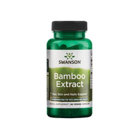 Miniatura de Um suplemento alimentar que contém Swanson extrato de bambu sob a forma de cápsulas vegetais de 300 mg.