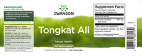 Miniatura de O rótulo de Swanson's Tongkat Ali - 400 mg 120 cápsulas foi especificamente concebido para aumentar o desejo sexual, a resistência e a resistência, promovendo também a saúde hormonal.
