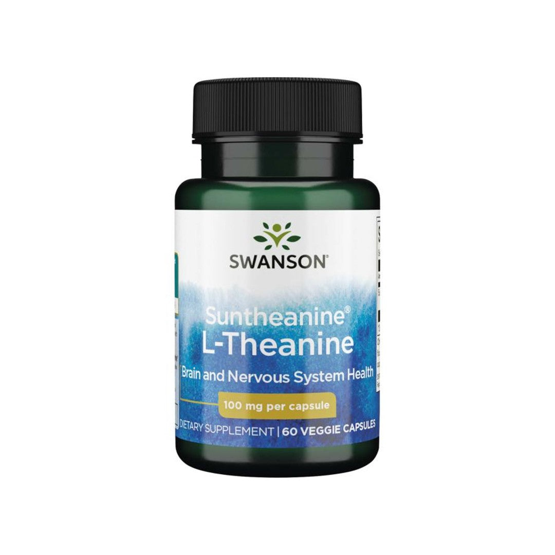 L-Teanina - 100 mg 60 cápsulas vegetais - frente