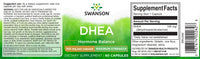 Miniatura de um rótulo para Swanson DHEA - 100 mg 60 cápsulas.